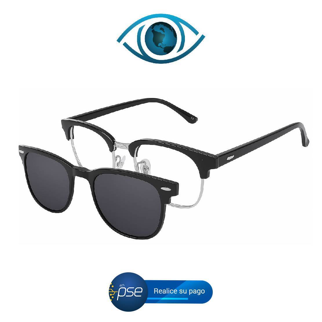 Oferta PSE -20% Montura Clasica Optical Silver Dark Classics Eyewear Marco Ópticos Gafas