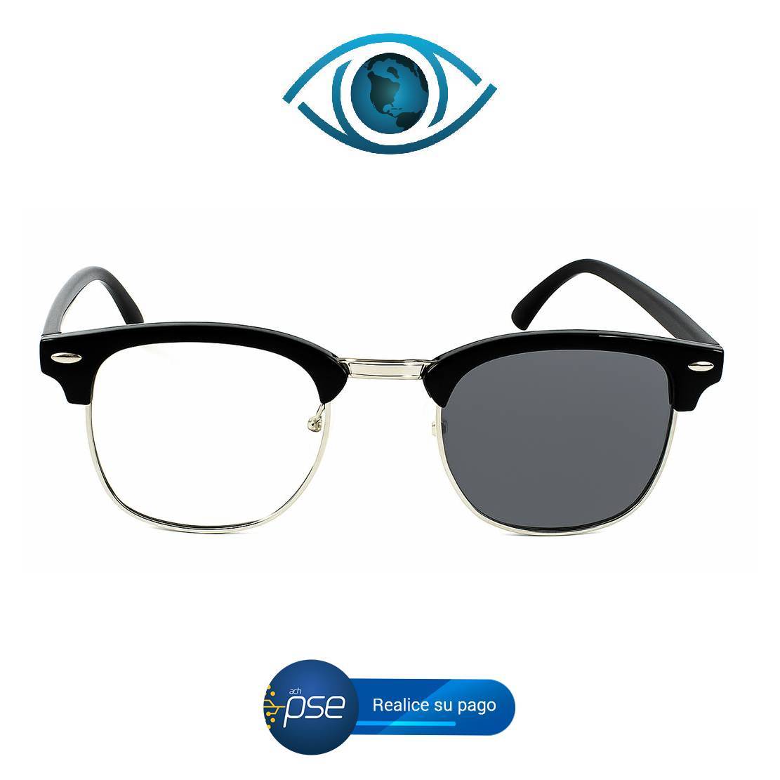 Oferta PSE -20% Montura Clasica Optical Silver Dark Classics Eyewear Marco Ópticos Gafas