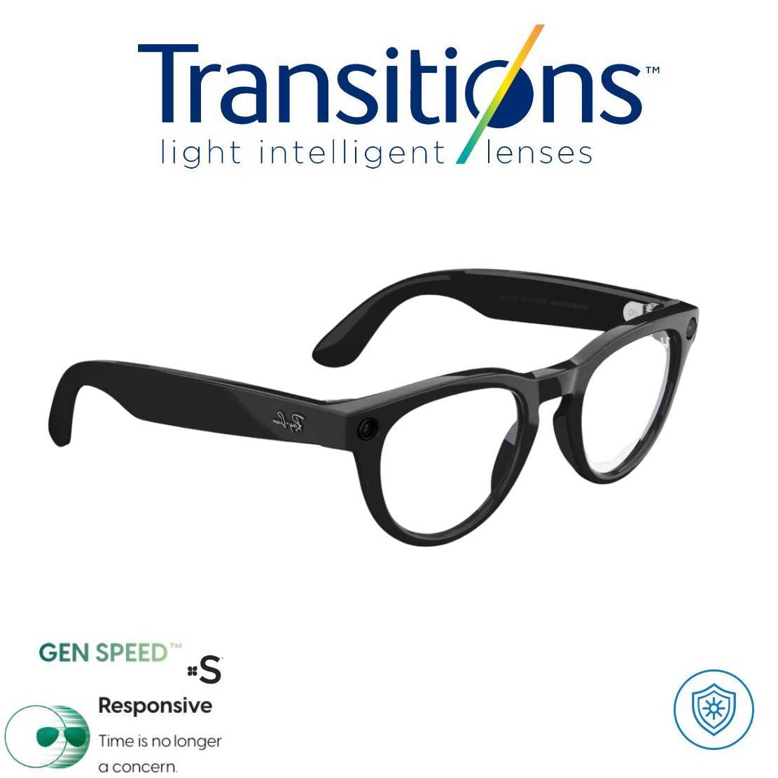 Meta AI® TRANSITIONS© ADDI.COM Oferta PSE -30% Gafas Inteligentes Ray-Ban Meta Headliner (1.ª generación) (Envió Gratis 5|7 Días Colombia)