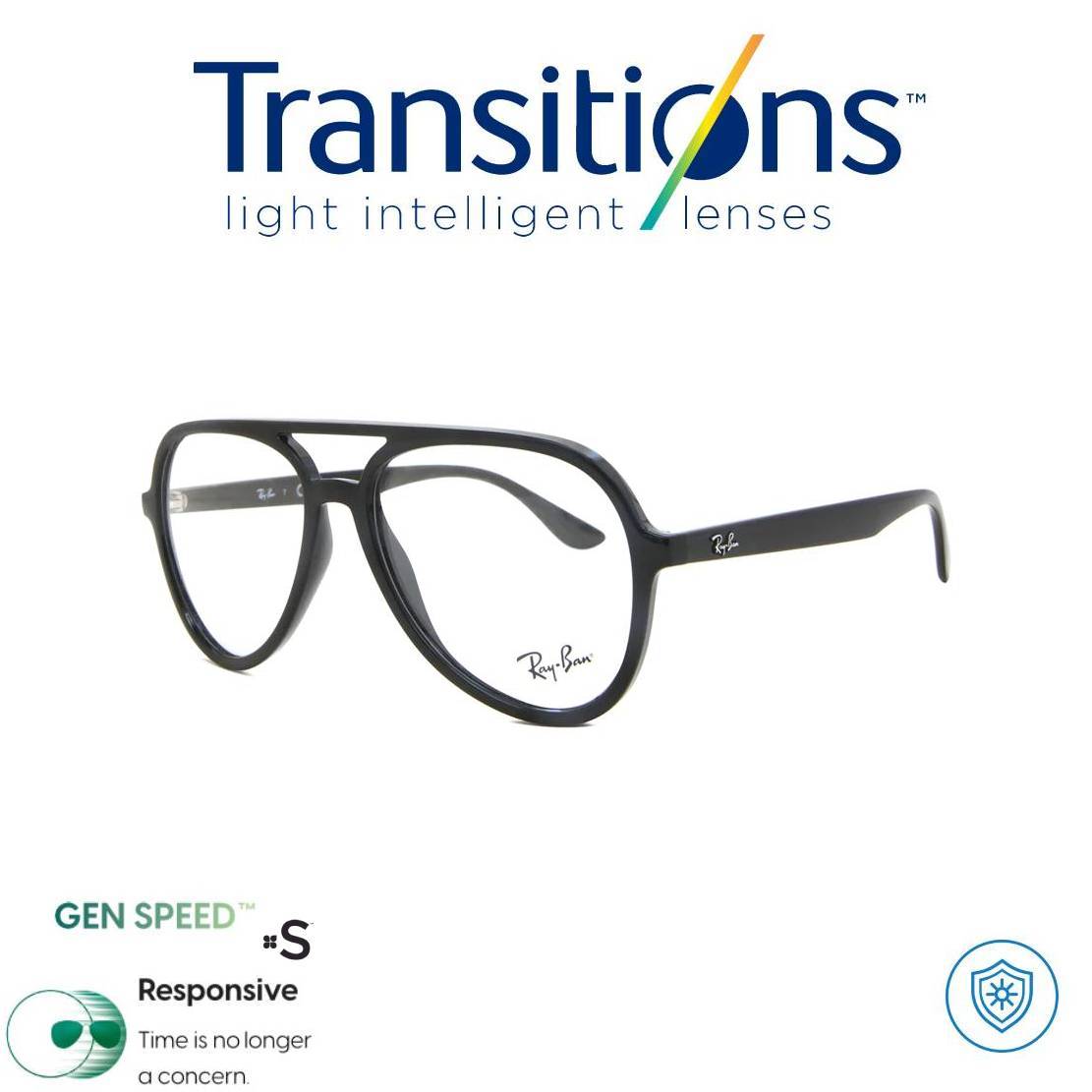 TOP#2 TRANSITIONS© GEN S® Anti/Blue Pro Formula Máximo+/- 2.00 SPEED© (Marco Incluido) Montura Óptica