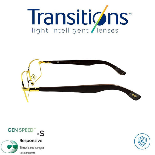 TRANSITIONS© GEN S® Anti/Blue Pro Formula Máximo+/- 3.00 SPEED© (Marco Incluido) Montura Óptica