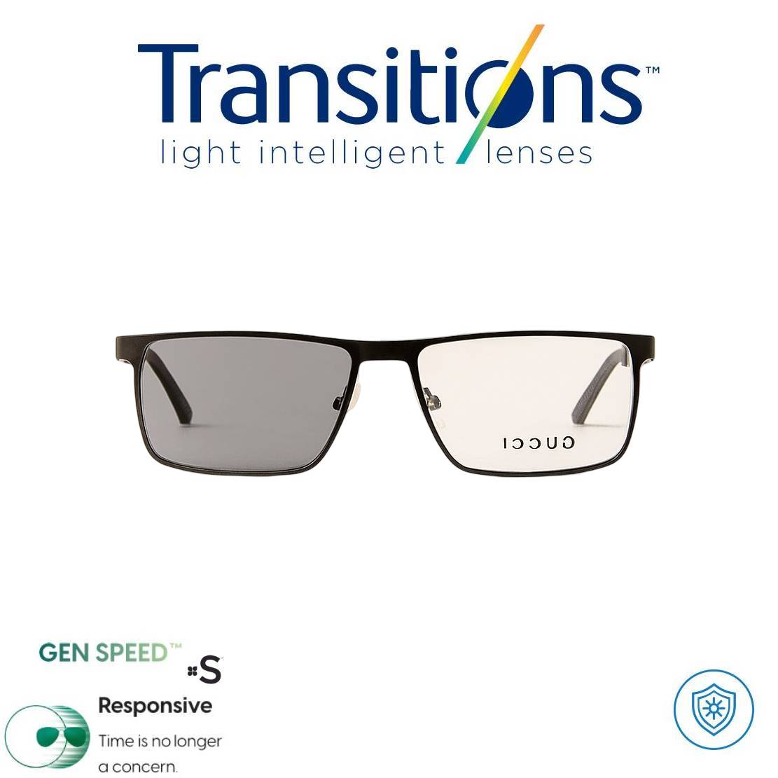 Gafas Clásicas + TRANSITIONS© GEN S® Anti/Blue Pro Formula Máximo+/- 3.00 SPEED©