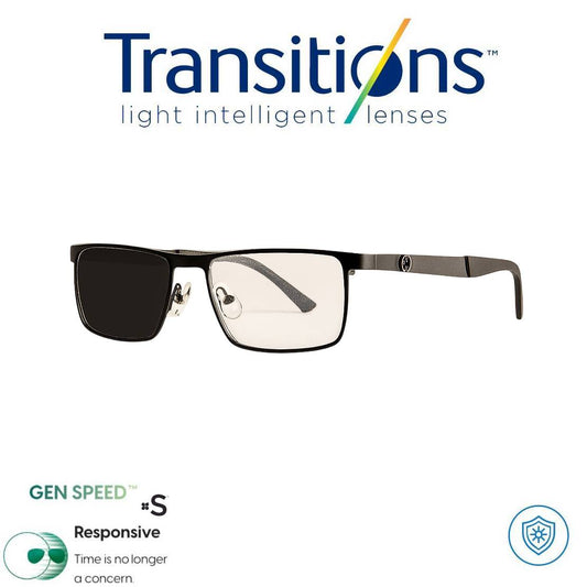 Gafas Clásicas + TRANSITIONS© GEN S® Anti/Blue Pro Formula Máximo+/- 3.00 SPEED©