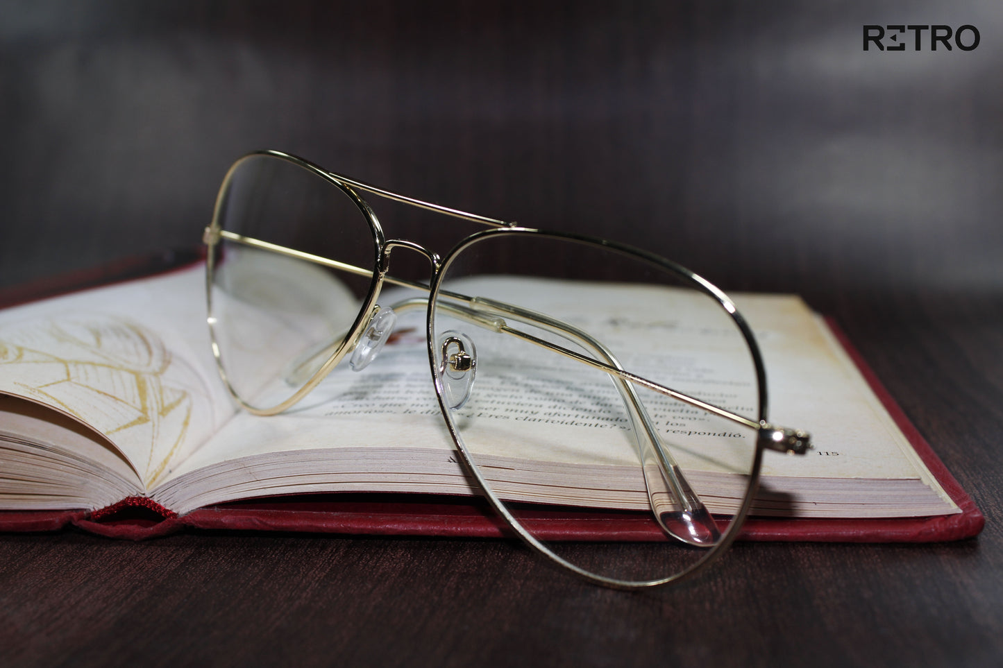 Gafas RETRO EYEWEAR®️ Aviador Piloto Óptica PC Descanso  Montura Marco