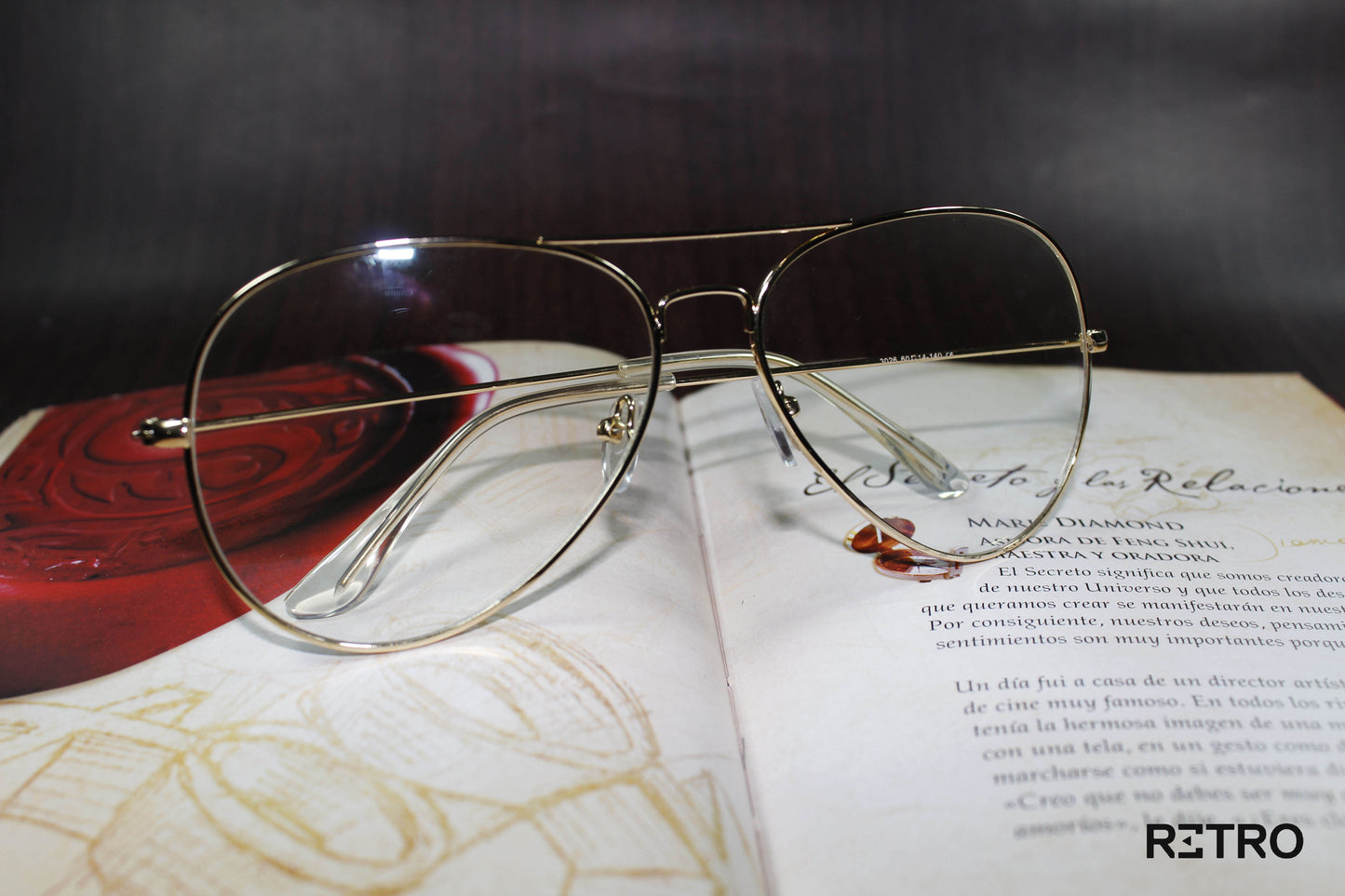 Gafas RETRO EYEWEAR®️ Aviador Piloto Óptica PC Descanso  Montura Marco