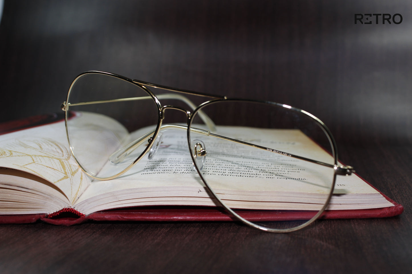 Gafas RETRO EYEWEAR®️ Aviador Piloto Óptica PC Descanso  Montura Marco