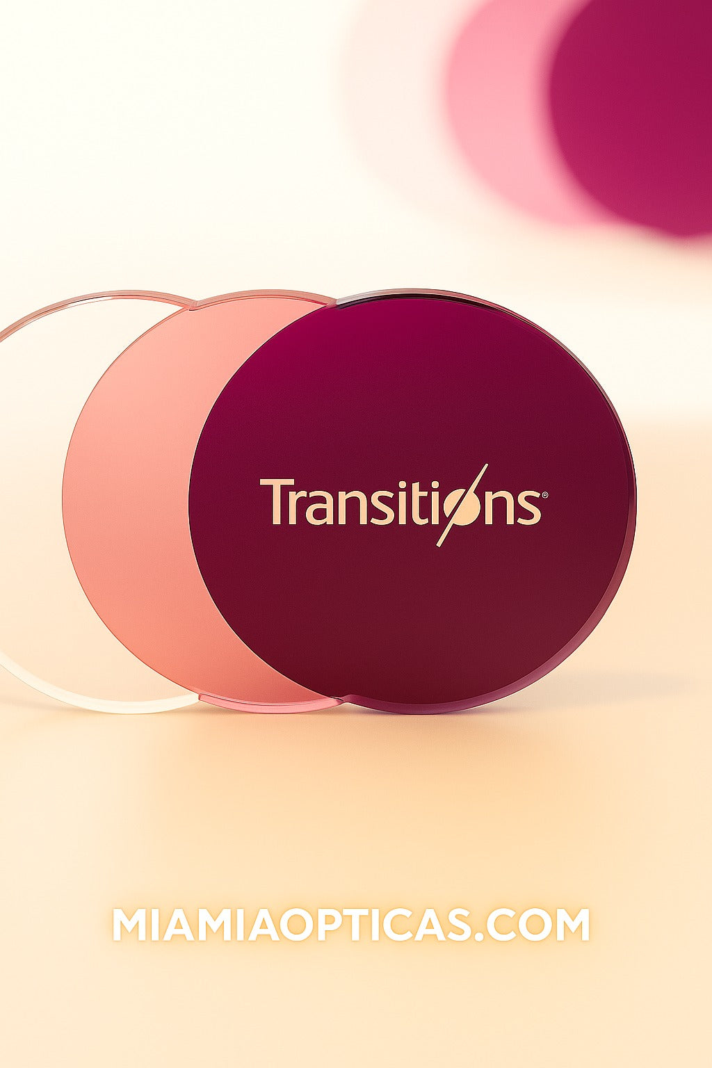 5 COLORS TRANSITIONS.COM  Formula Óptica TRANSITIONS© GEN S® PRO Anti/Blue 5 colores disponibles Formula Máximo+/- 4.00 SPEED© Aplican todas las colecciones MIAMIOPTICAS.COM