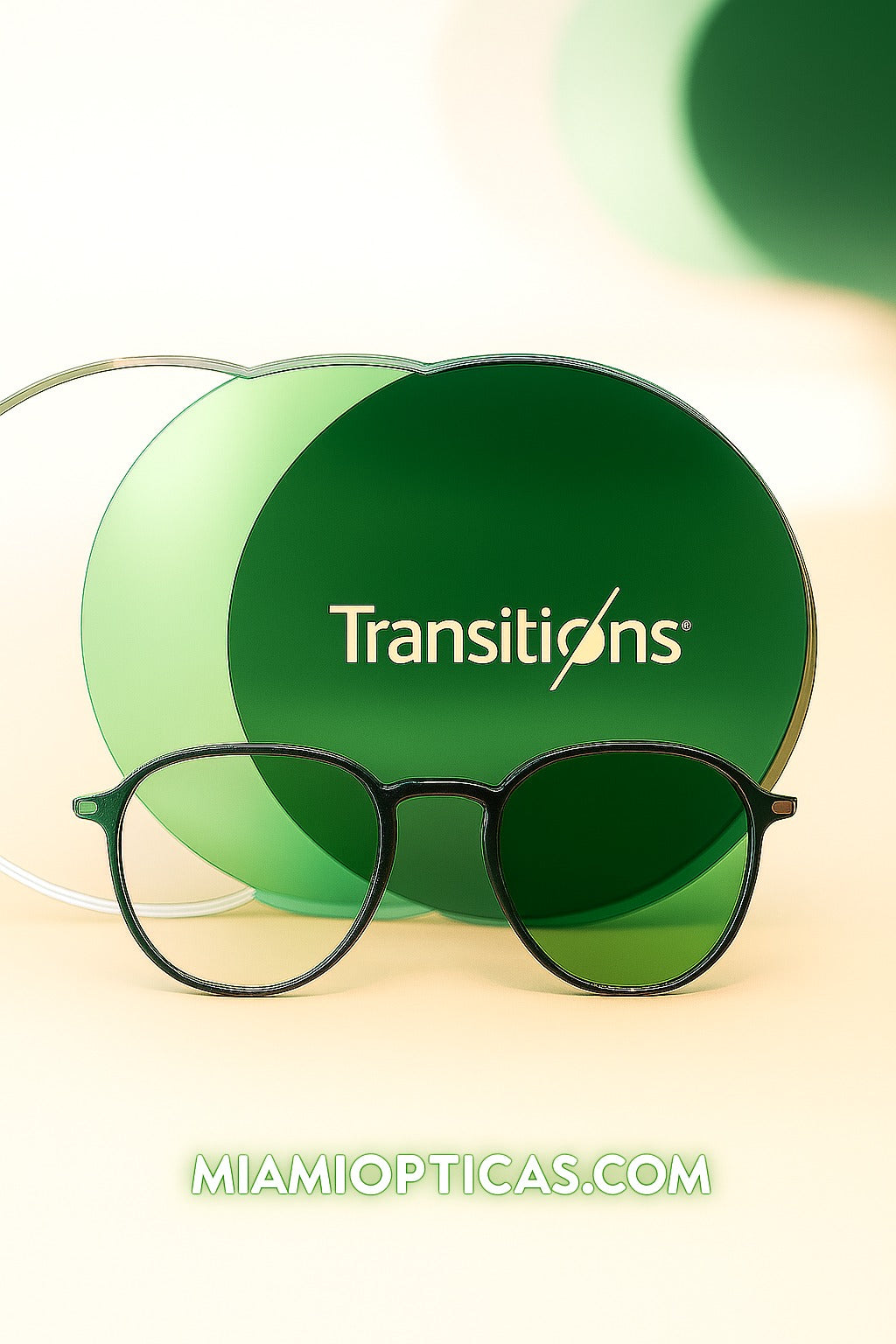 Bono Marco GRATIS + Formula Óptica TRANSITIONS© GEN S® PRO Anti/Blue 5 colores disponibles Formula Máximo+/- 4.00 SPEED© Aplican todas las colecciones MIAMIOPTICAS.COM