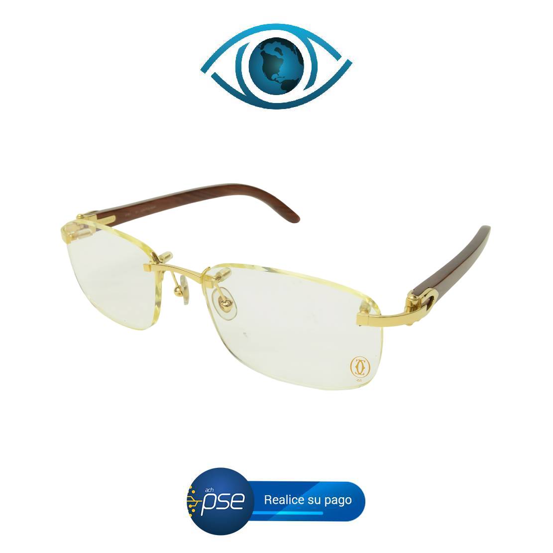 Oferta PSE -30% Marco Tres 3 Piezas Madera + Lentes Descanso Streaming PC GAMER Polycarbonate (PC) PRO o Con Formula Óptica Anti | Blue Máximos +/- 2.0 Computador