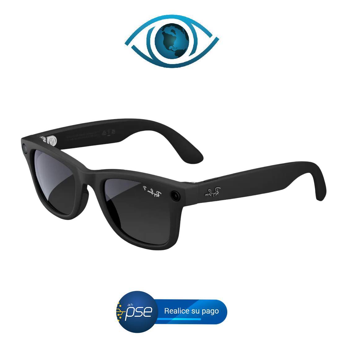 Meta AI® ADDI.COM Oferta PSE -30% Gafas Sol Ray-Ban Meta Wayfarer Black (1.ª generación) Inteligentes + Accesorios completos (Envió Gratis 5|7 Días Colombia)