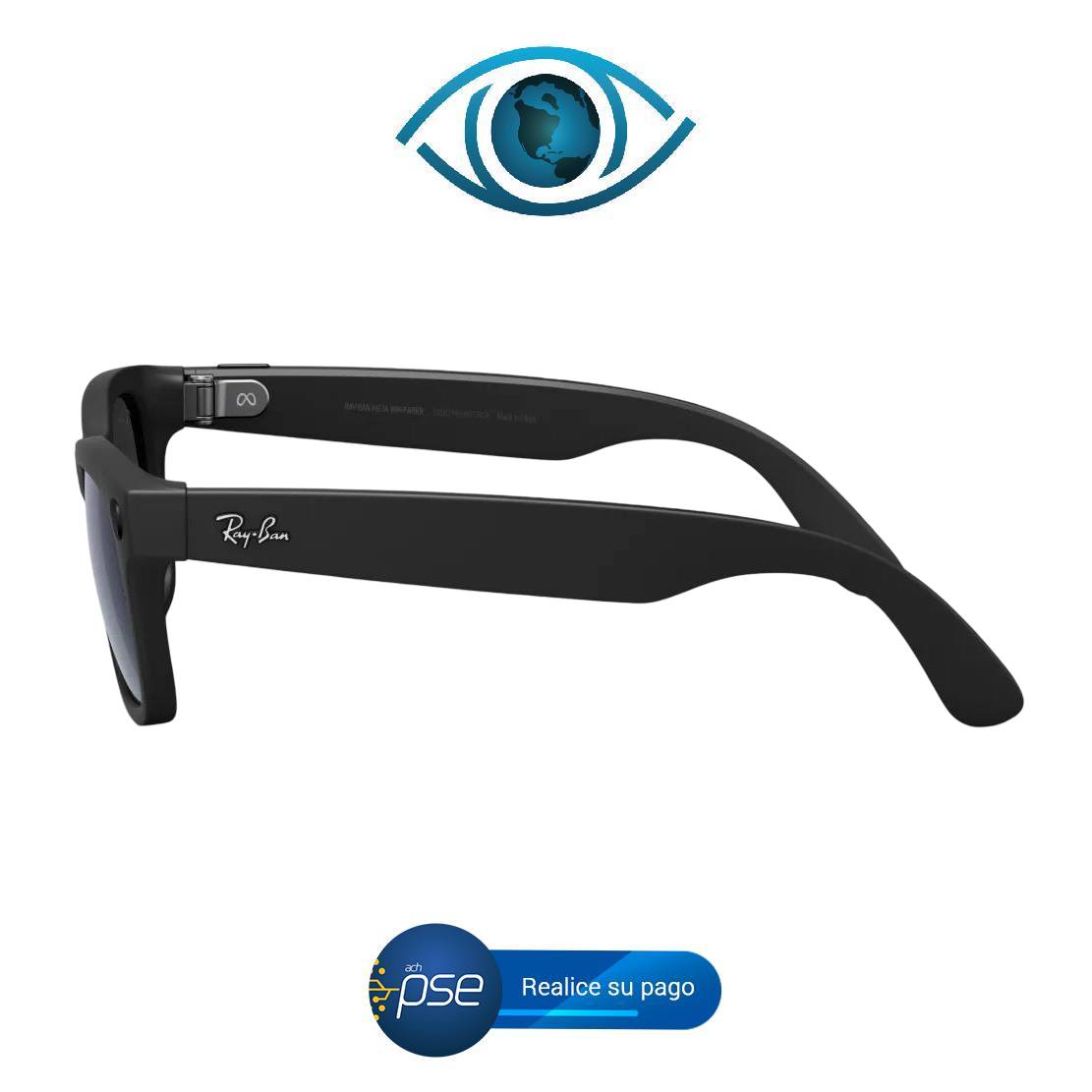 Meta AI® ADDI.COM Oferta PSE -30% Gafas Sol Ray-Ban Meta Wayfarer Black (1.ª generación) Inteligentes + Accesorios completos (Envió Gratis 5|7 Días Colombia)