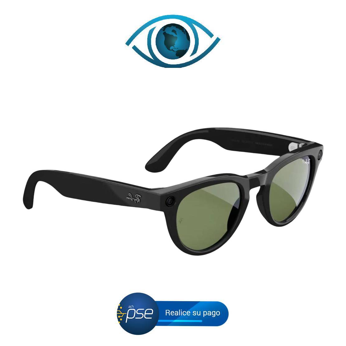 Meta AI® ADDI.COM Oferta PSE -30% Gafas Sol Ray-Ban Meta Headliner Black (1.ª generación) Inteligentes + Accesorios completos (Envió Gratis 5|7 Días Colombia)