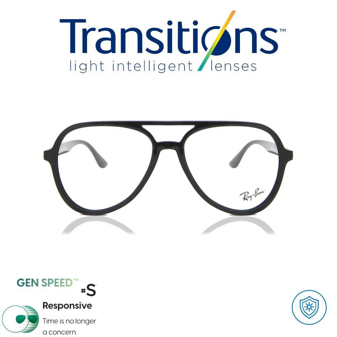 TOP#2 TRANSITIONS© GEN S® Anti/Blue Pro Formula Máximo+/- 2.00 SPEED© (Marco Incluido) Montura Óptica