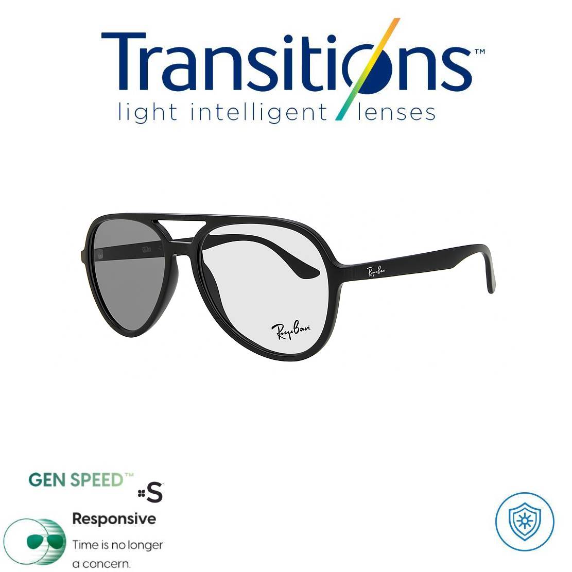 TOP#2 TRANSITIONS© GEN S® Anti/Blue Pro Formula Máximo+/- 2.00 SPEED© (Marco Incluido) Montura Óptica