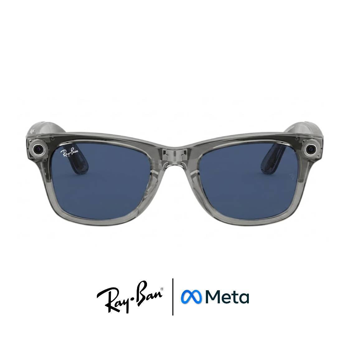 Gafas Meta AI® RAY-BAN TRANSITIONS© HD Zafiro© Wayfarer Transparent Grey (Gen 2)