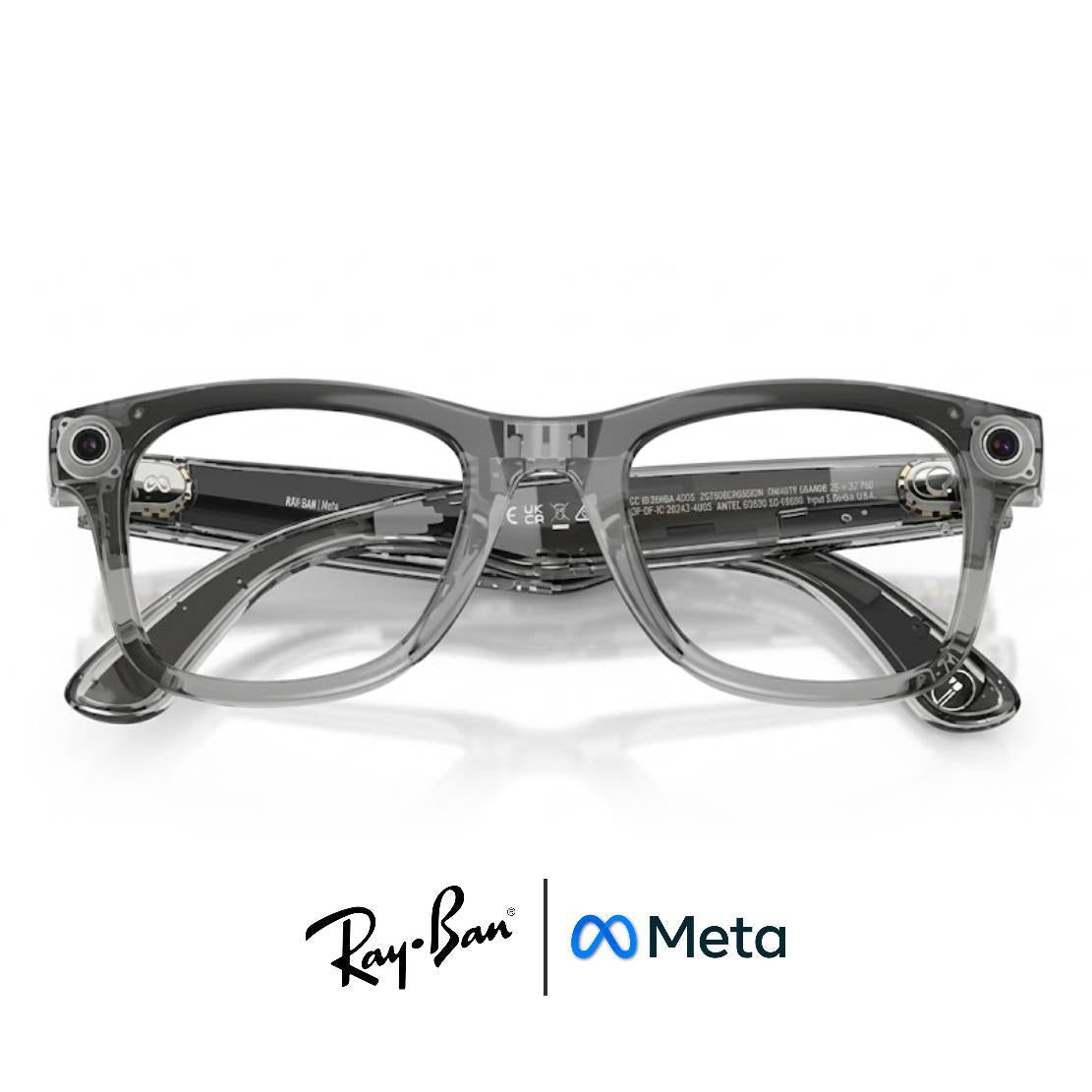 Gafas Meta AI® RAY-BAN TRANSITIONS© HD Zafiro© Wayfarer Transparent Grey (Gen 2)