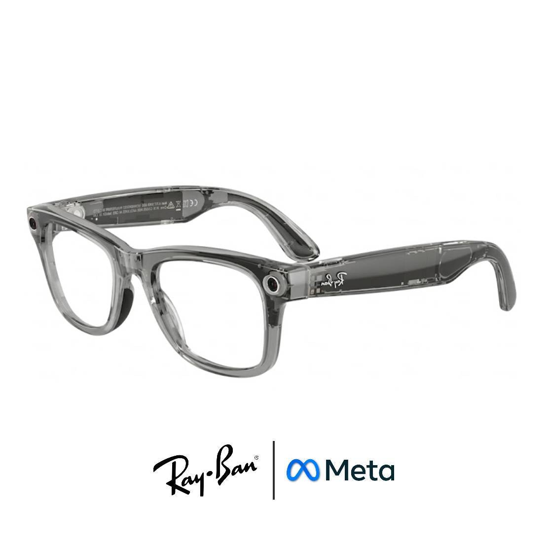 Gafas Meta AI® RAY-BAN TRANSITIONS© HD Zafiro© Wayfarer Transparent Grey (Gen 2)