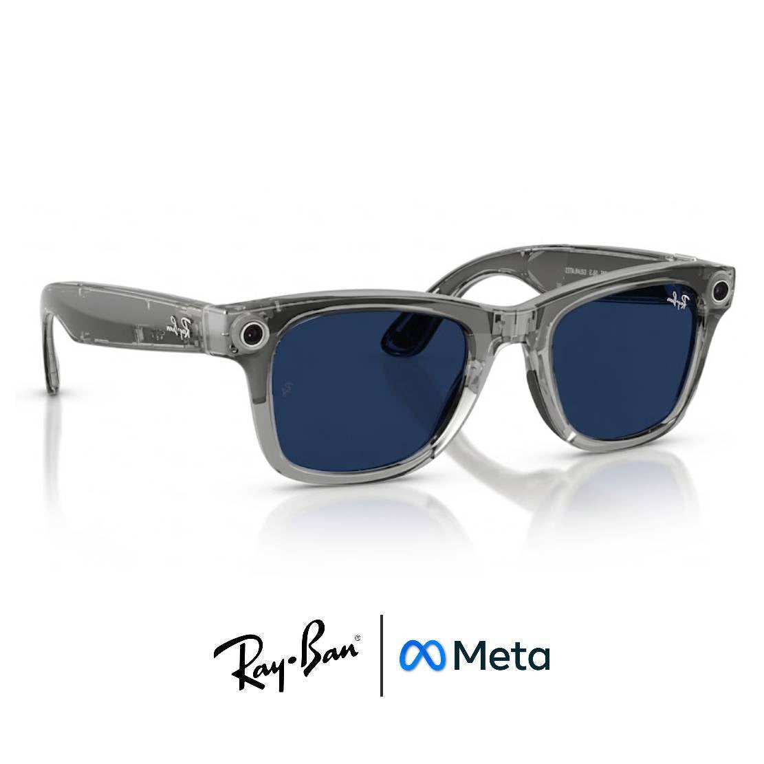 Gafas Meta AI® RAY-BAN TRANSITIONS© HD Zafiro© Wayfarer Transparent Grey (Gen 2)