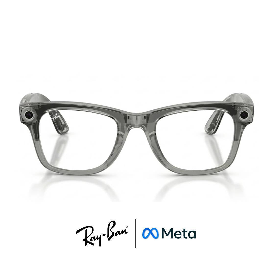 Gafas Meta AI® RAY-BAN TRANSITIONS© HD Zafiro© Wayfarer Transparent Grey (Gen 2)