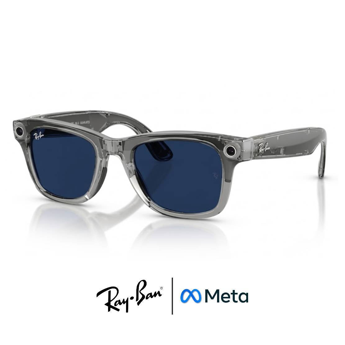 Gafas Meta AI® RAY-BAN TRANSITIONS© HD Zafiro© Wayfarer Transparent Grey (Gen 2)