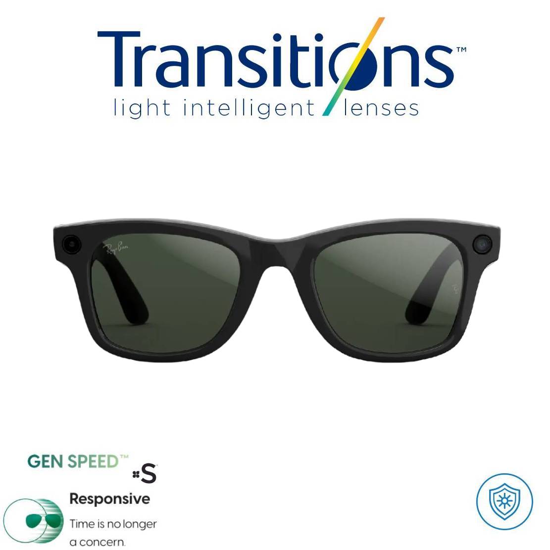 Meta AI® RAY-BAN G15 Wayfarer (Gen 2) +FORMULA TRANSITIONS© GEN S HD PRO (2.ª generación) Gafas Inteligentes  (Envió Gratis 15 Días Colombia)
