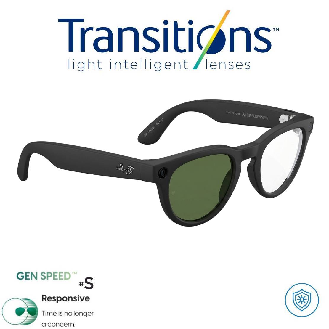 Meta AI® RAY-BAN G15 Headliner (Gen 2) +FORMULA TRANSITIONS© GEN S HD PRO (2.ª generación) Gafas Inteligentes  (Envió Gratis 15 Días Colombia)