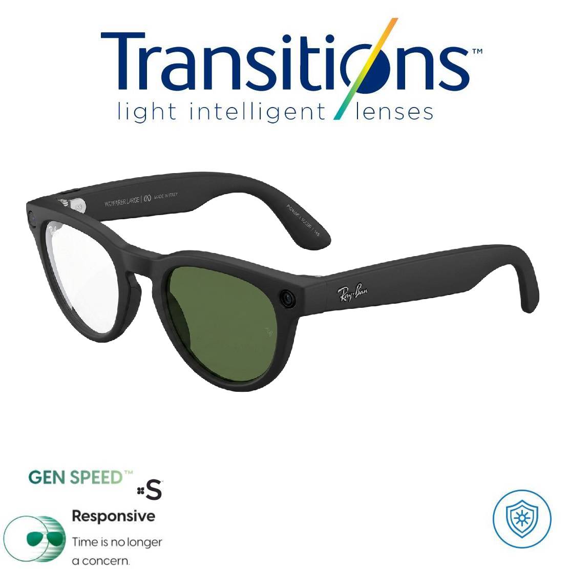 Meta AI® RAY-BAN G15 Headliner (Gen 2) +FORMULA TRANSITIONS© GEN S HD PRO (2.ª generación) Gafas Inteligentes  (Envió Gratis 15 Días Colombia)