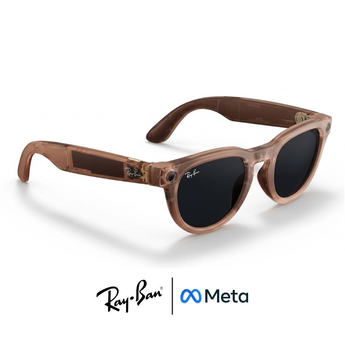 Descanso Gafas Meta AI® RAY-BAN HEADLINER (Gen2) TRANSITIONS© HD ICE Brown Generacion 2 ANTI|BLUE©
